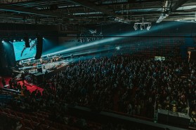 The concert was well-attended